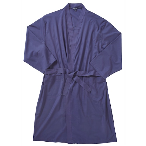 Cotton Valley Dressing Gown Navy